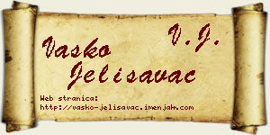 Vasko Jelisavac vizit kartica